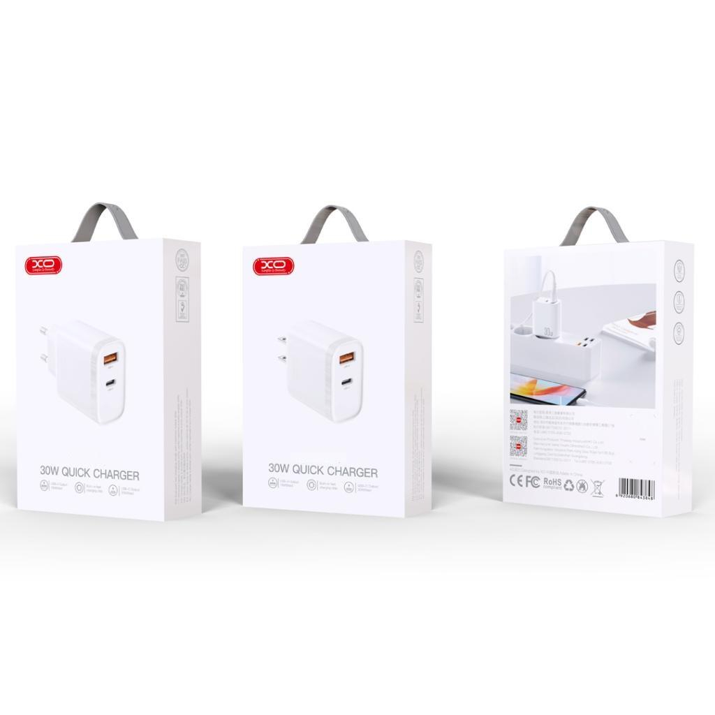 Зарядний пристрій XO 1xUSB-C PD30W + 1xUSB QC3.0 (XO-QC16) - зображення 4