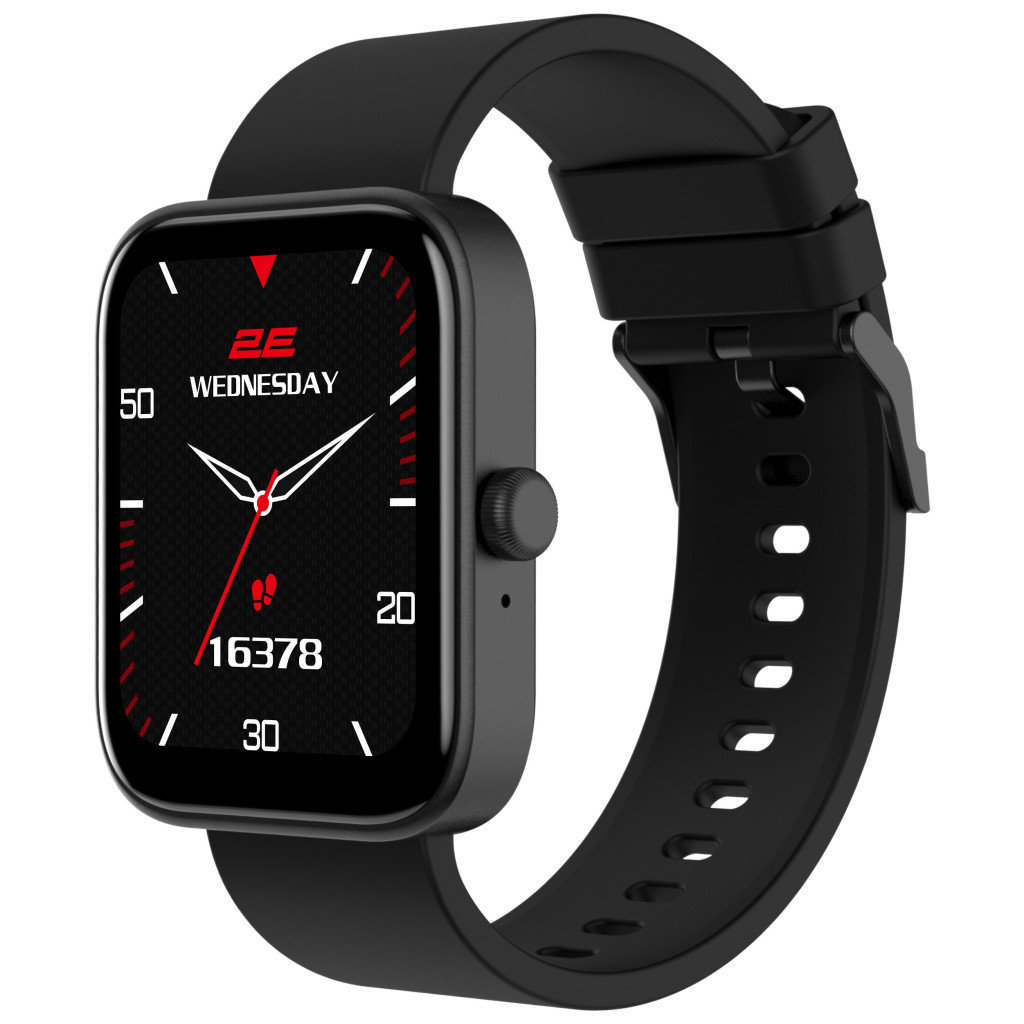 Смарт-годинник 2E Alpha SQ Music Edition 46mm Black (2E-CWW40BK) - зображення 1