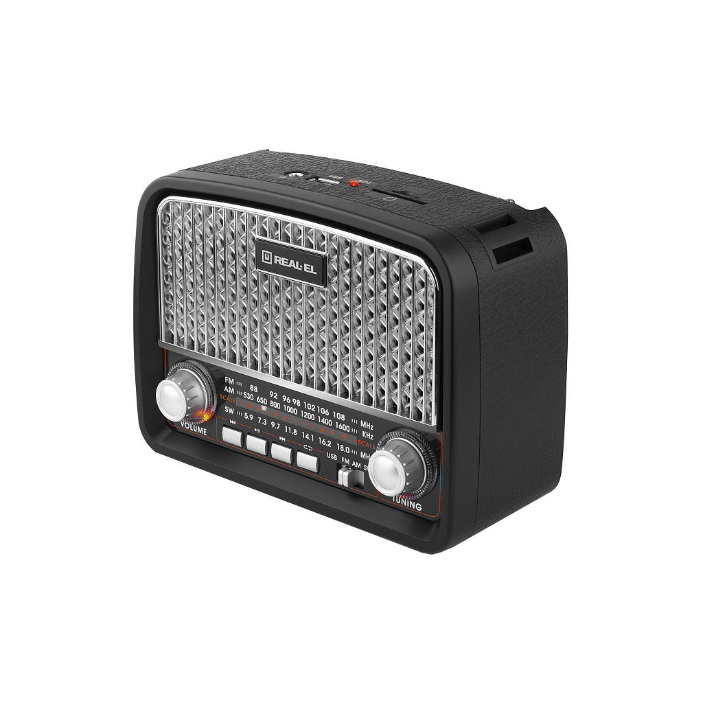 Портативний радіоприймач REAL-EL X-520 Black - изображение 4
