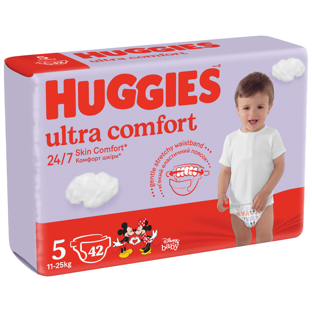 Підгузки Huggies Ultra Comfort 5 (12-22 кг) Jumbo 42 шт (5029053567884_5029053567594) - зображення 2