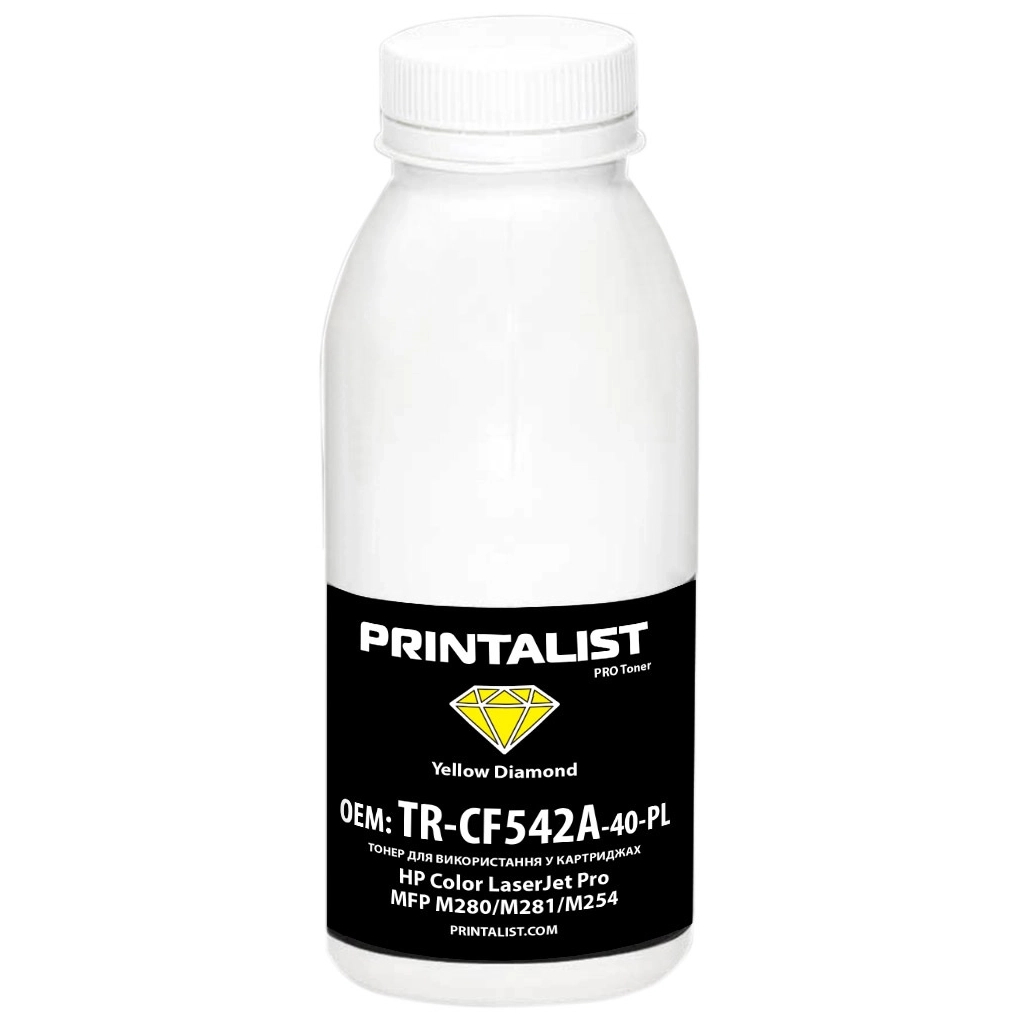 Тонер HP CLJ Pro MFP M280/M281/M254, 40г Yello Printalist (TR-CF542A-40-PL) - зображення 1