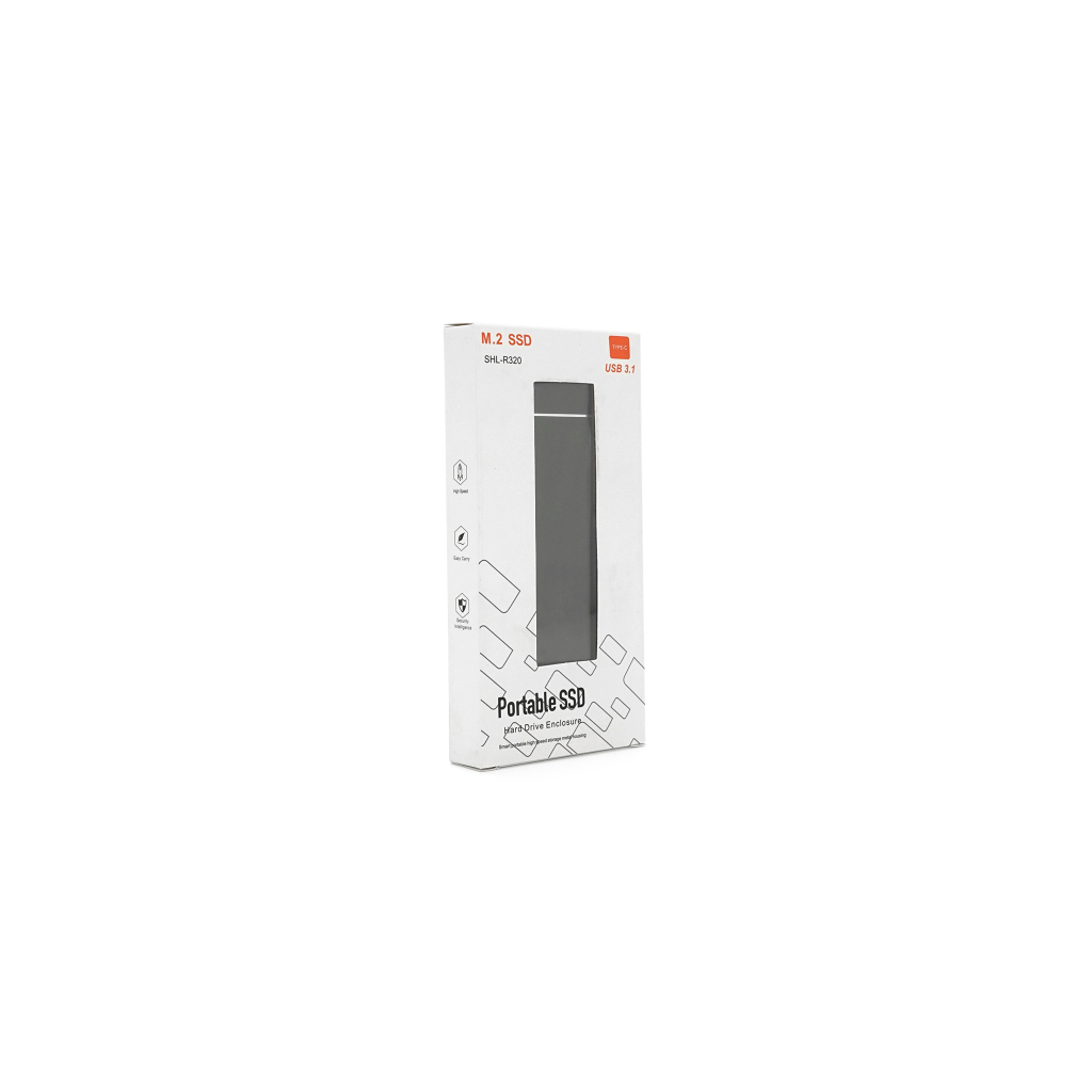 Кишеня зовнішня Voltronic SHL-R320 USB 3.0 to M.2 NGFF black (YT-USB3.0M.2 NGFF/B) - зображення 3