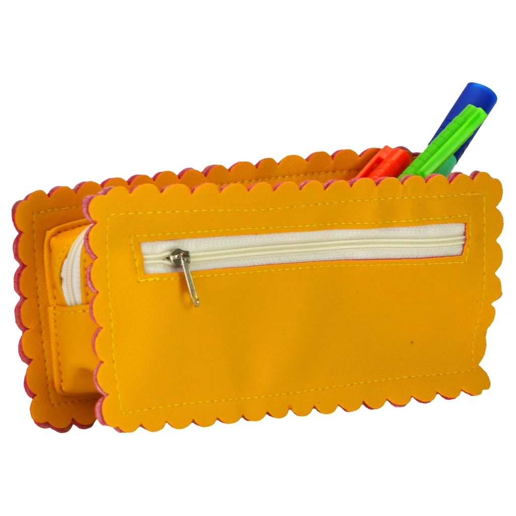 Пенал Cool For School 1 відділення Жовтий (J-2609-yellow) - зображення 2