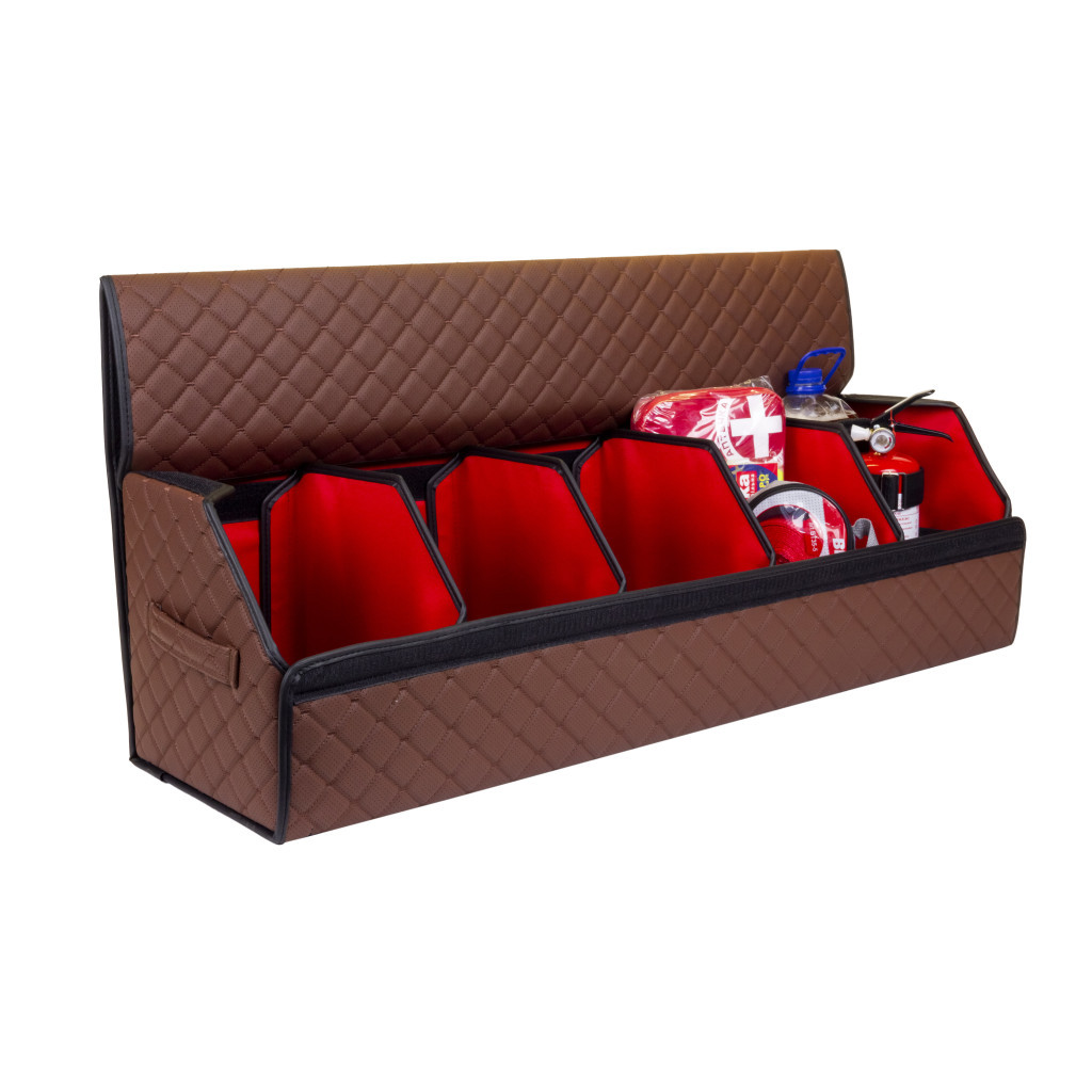 Сумка-органайзер EVAtech ECO XXL 30x30x100 см коричнева з коричневою ниткою (EHECEWZZBR) - зображення 2