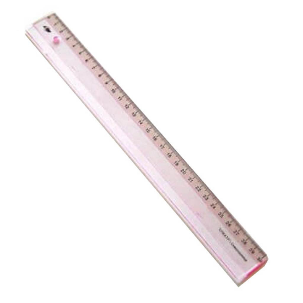 Лінійка Спектр 30 см, plastic, transparent, blister (ЛП-300п) - зображення 1