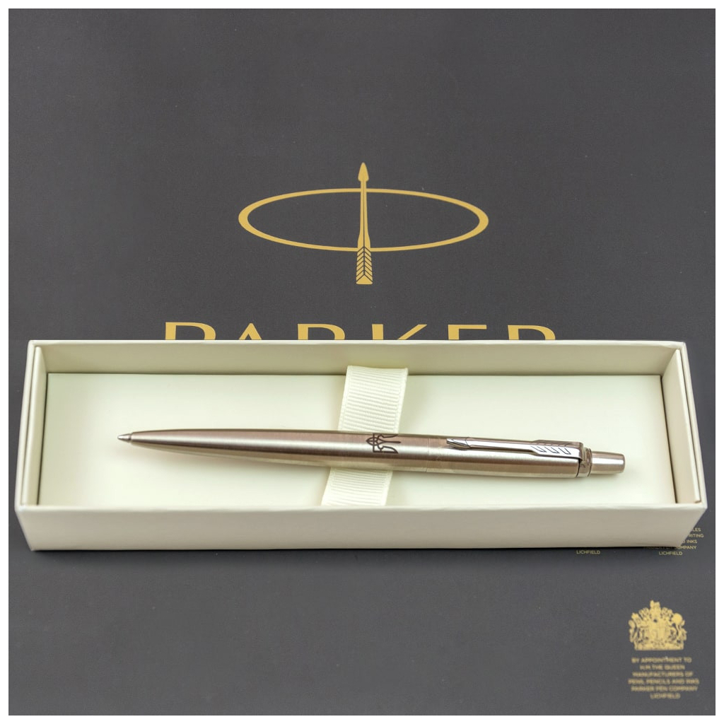 Ручка кулькова Parker JOTTER 17 UKRAINE SS CT BP Трезубец + Все буде Україна! (16132_T214b) - зображення 7