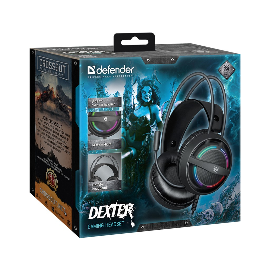 Навушники Defender Dexter RGB Black (64595) - зображення 8