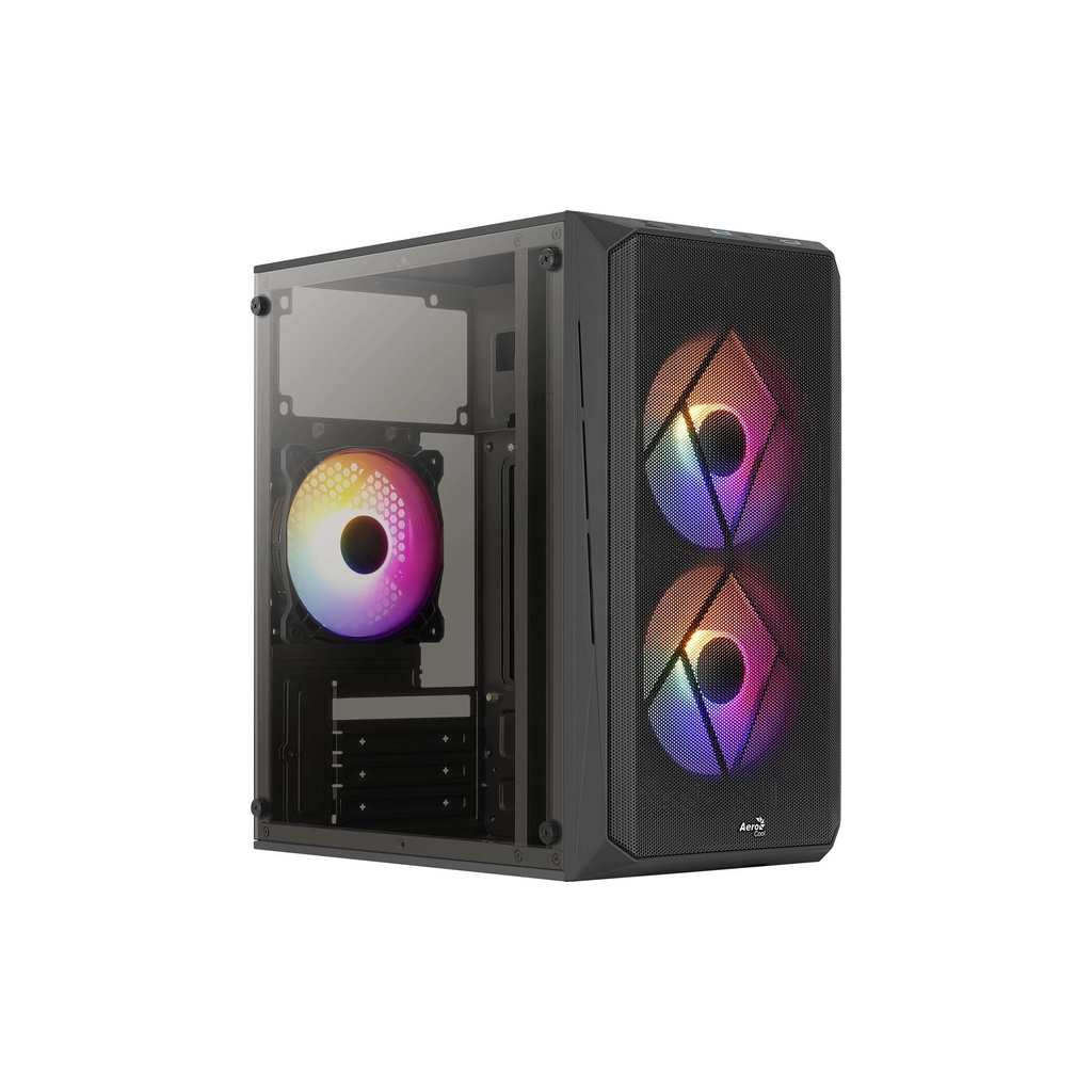 Корпус AeroCool CS-107-A-BK-v2 Black 600W (ACCX-PC14002.11) - зображення 9