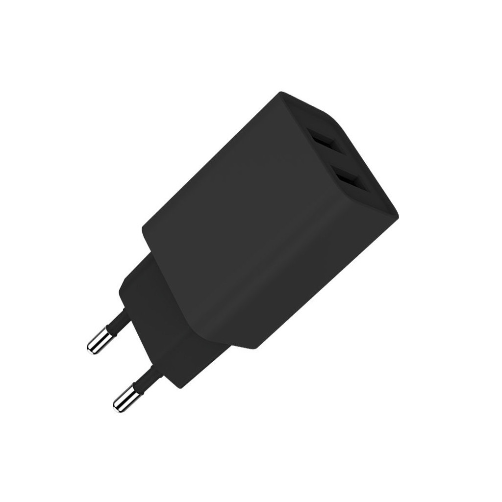 Зарядний пристрій ColorWay 2USB AUTO ID 2.1A (10W) black (CW-CHS015-BK) - зображення 3