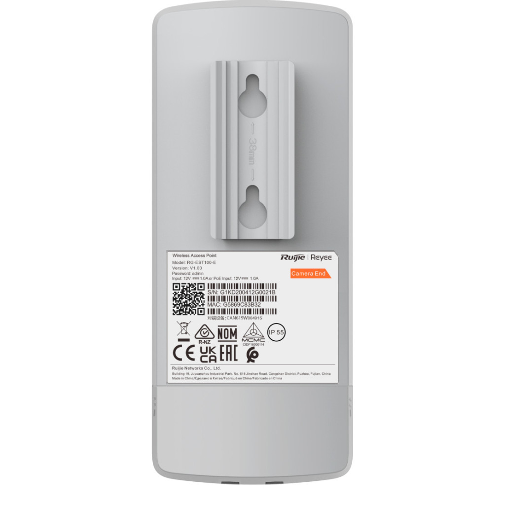 Точка доступу Wi-Fi Ruijie Networks RG-EST100-E - зображення 4