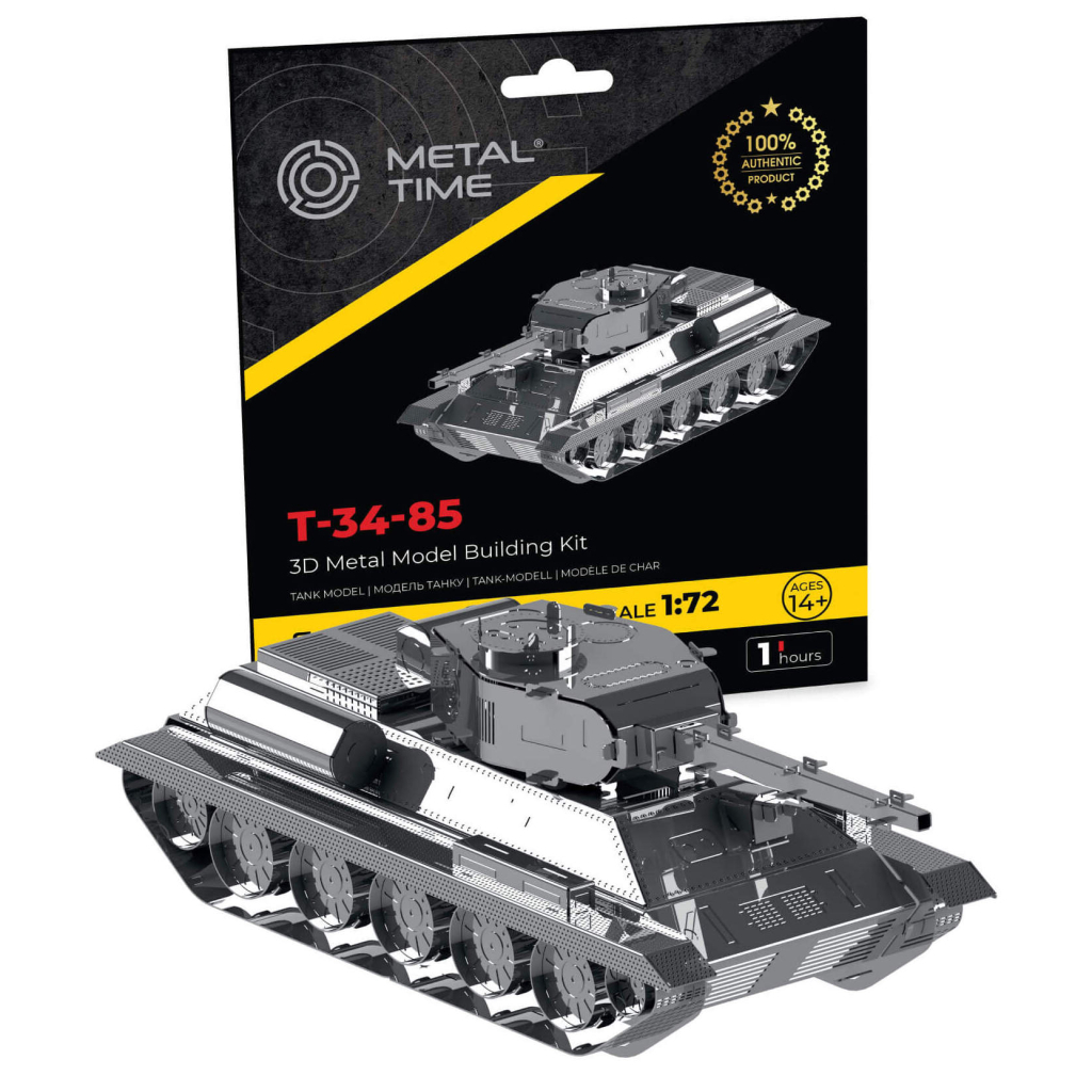 Конструктор Metal Time колекційна модель T-34/85 (MT071) - зображення 1