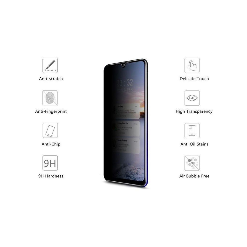 Скло захисне Drobak Anti Spy Samsung Galaxy M12 (474783) - зображення 2