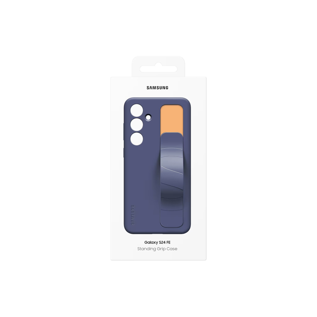 Чохол до мобільного телефона Samsung Galaxy S24 FE (S721) Standing Grip Case black blue (EF-GS721CNEGWW) - зображення 6