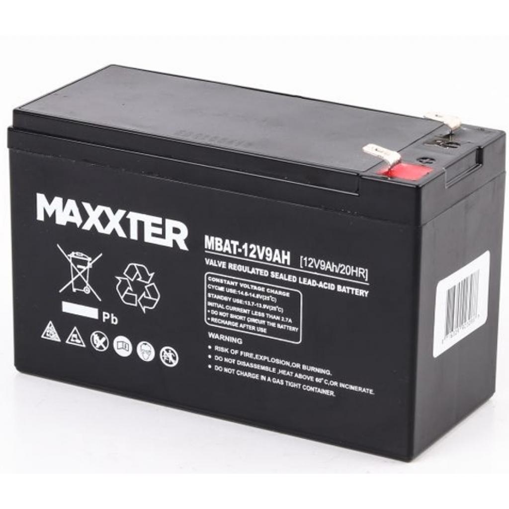Батарея до ДБЖ Maxxter 12V 9AH (MBAT-12V9AH) - зображення 1