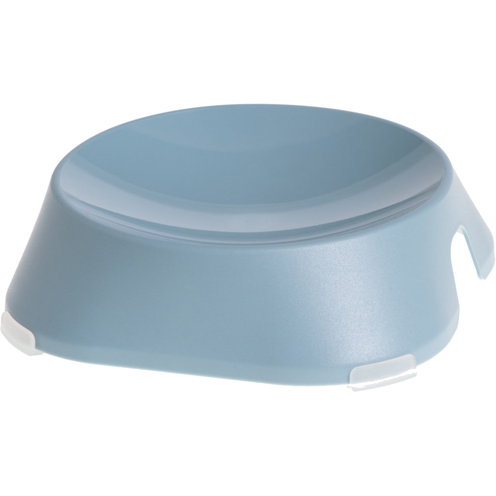 Посуд для котів Fiboo Flat Bowl миска без антиковзких накладок блакитна (FIB0125) - зображення 1