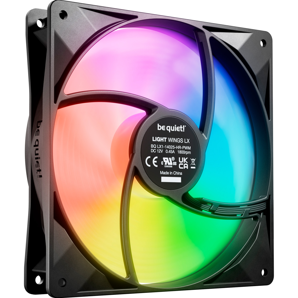 Кулер до корпусу Be quiet! LIGHT WINGS LX 140mm PWM high-speed (BL129) - зображення 2