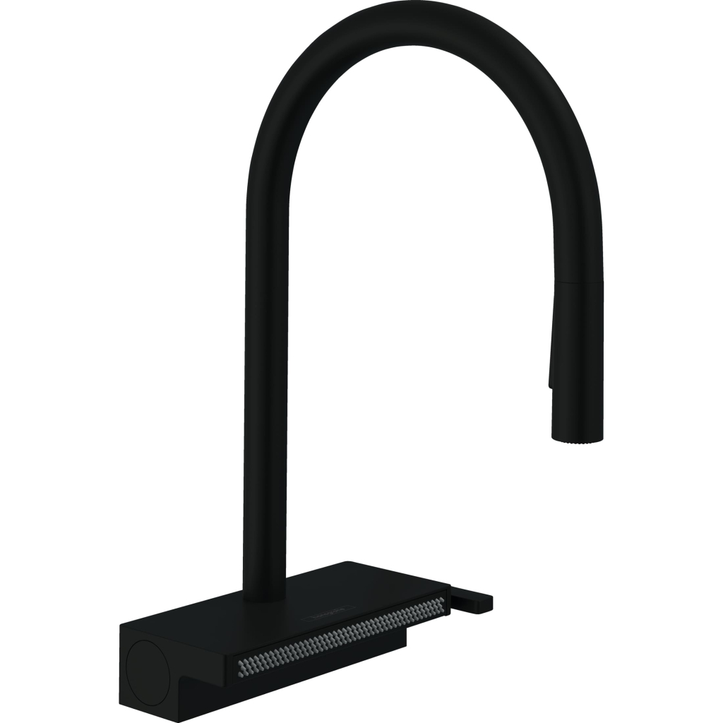 Змішувач Hansgrohe Aquno Select M81 , 22 см , чорний матовий (73837670) - зображення 1