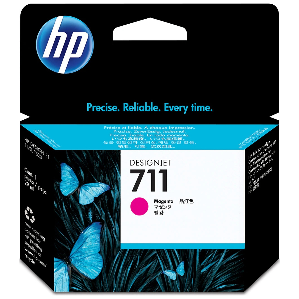 Картридж HP DJ No.711 DesignJet 120/520 Magenta (CZ131A) - зображення 1