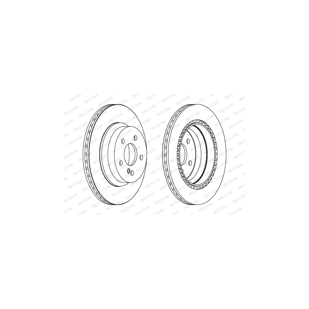 Гальмівний диск FERODO DDF1672C - зображення 1