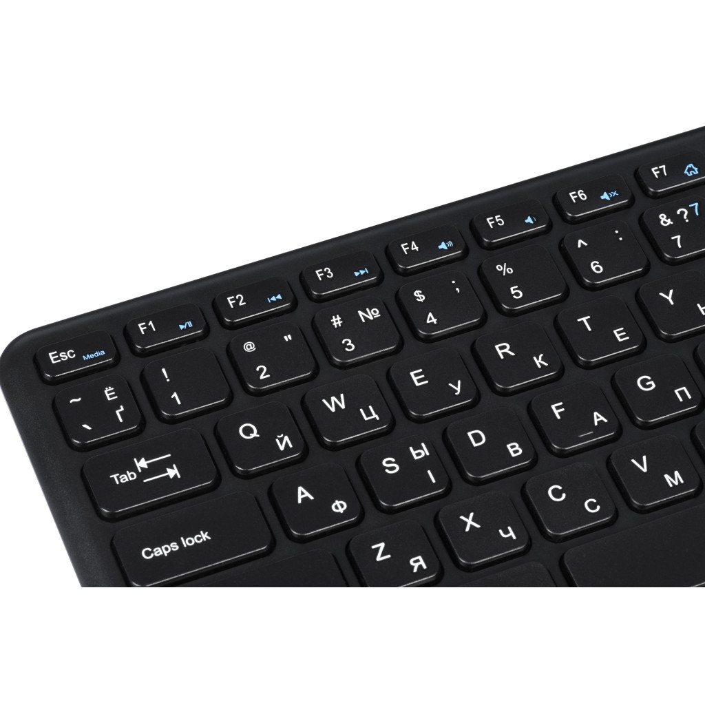 Клавіатура 2E KT100 Touch Wireless Black (2E-KT100WB) - зображення 6