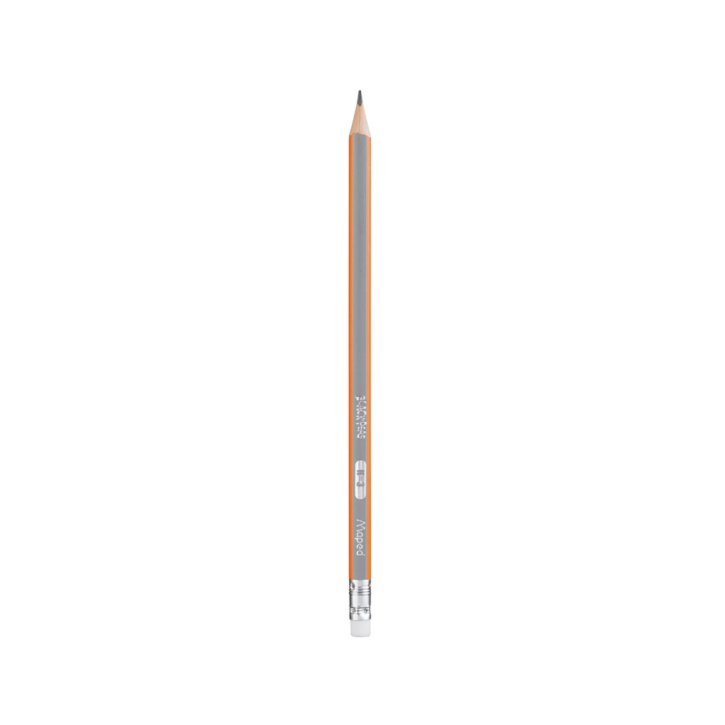 Олівець графітний Maped BLACK PEPS, H, з ластиком (MP.851725) - зображення 1