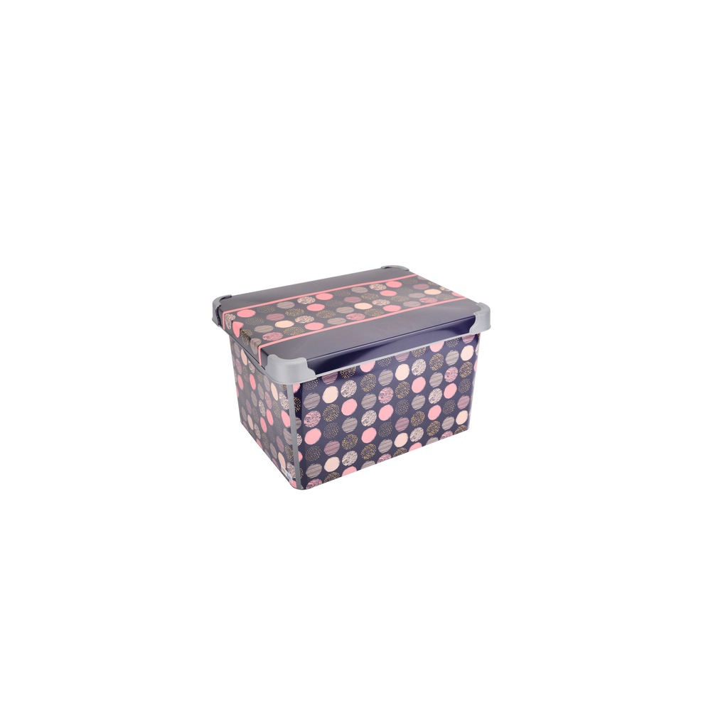 Контейнер для зберігання Violet House 0648 Decor Polka Dot 20 л (0648 DECOR POLKA DOLT з/кр. 20 л) - зображення 1