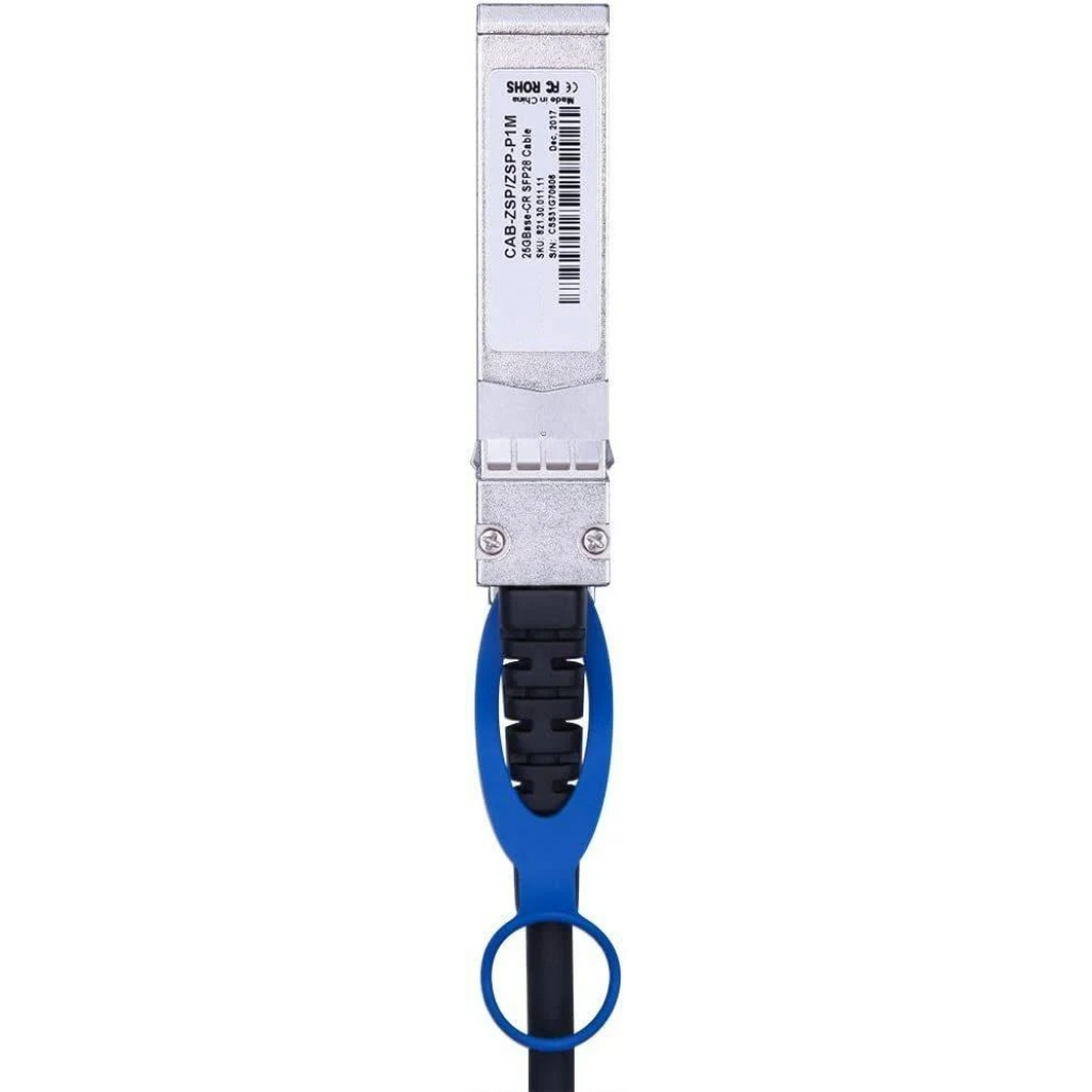 Оптичний патчкорд Alistar SFP28 to SFP28 25G Directly-attached Copper Cable 1M (DAC-SFP28-1M) - изображение 2