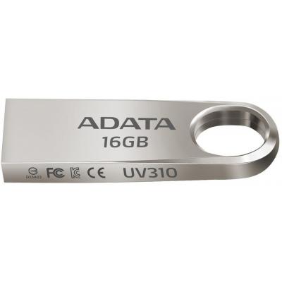 USB флеш накопичувач ADATA 16GB UV310 Metal Silver USB 3.1 (AUV310-16G-RGD) - зображення 3