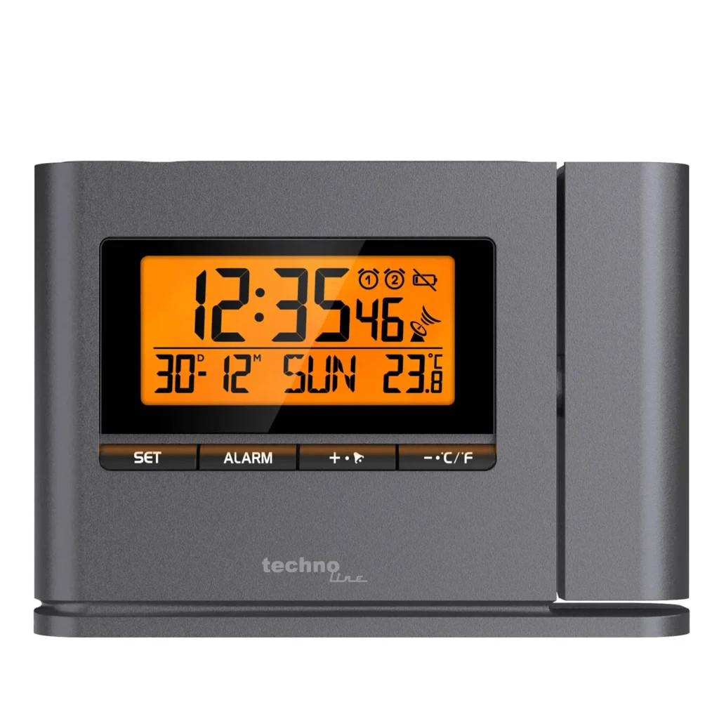 Настільний годинник Technoline WT519 проекційний Anthracite (DAS301811) - зображення 4