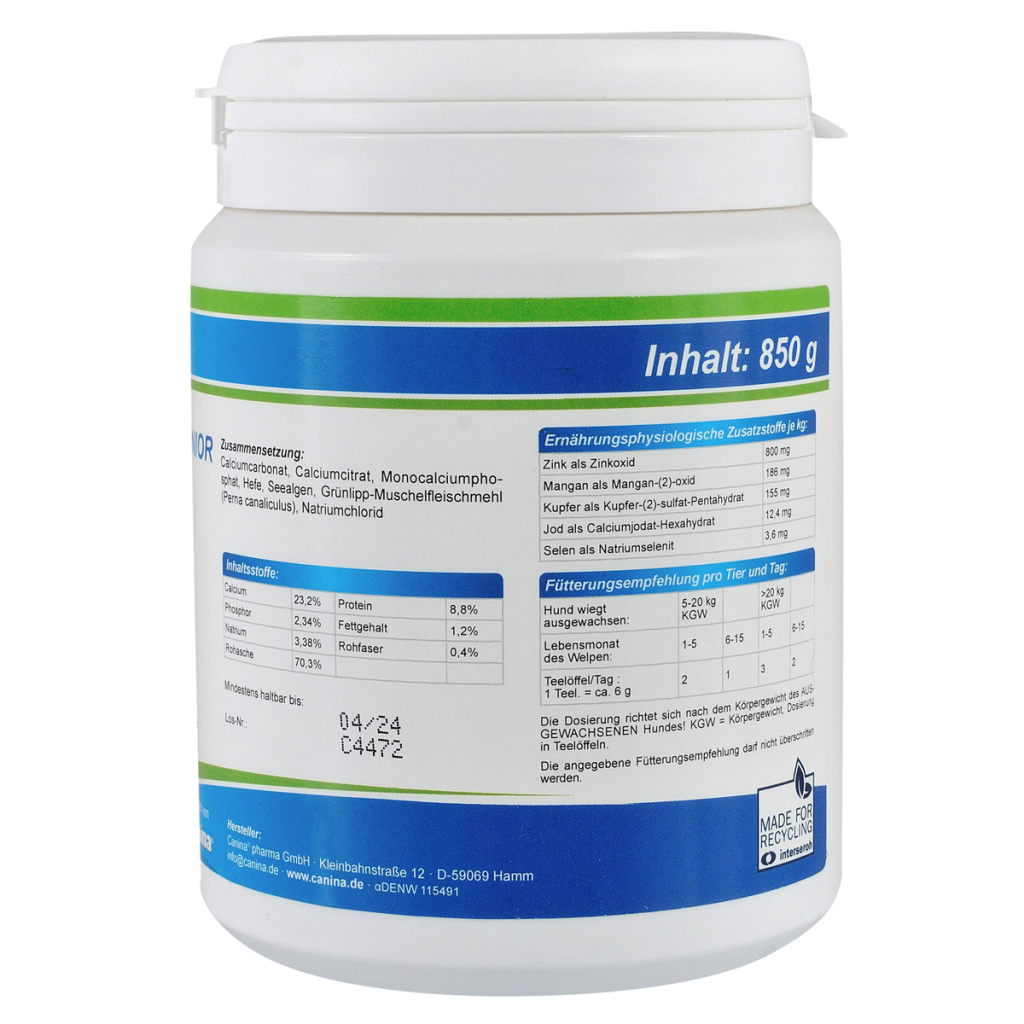 Вітаміни для собак Canina Barfers Best Junior при натуральному годуванні 850 г (4027565128518) - изображение 2