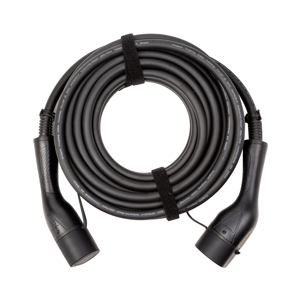 Зарядний кабель для електромобіля Duosida Type 2, 32A, 22kW, 3-фазний, 10м (EV200832) - picture 1