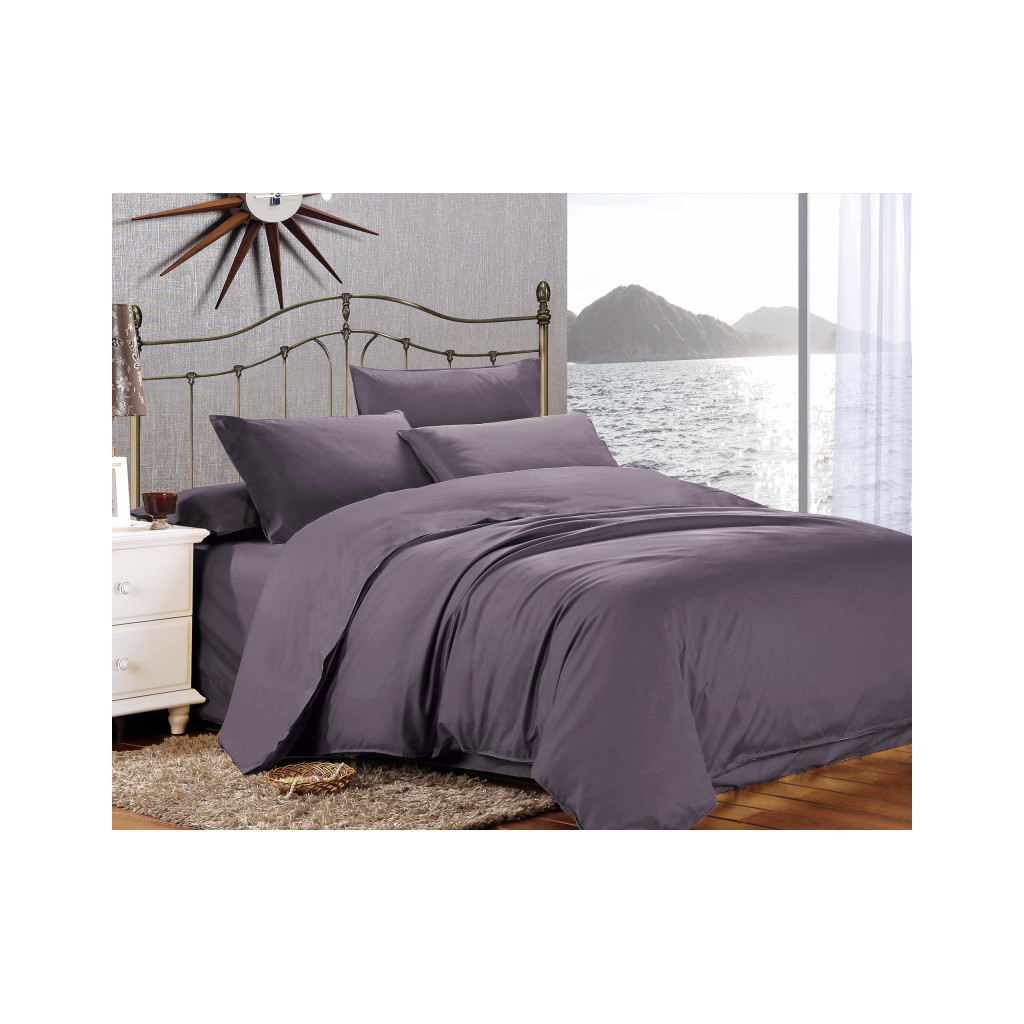Постільна білизна Home Line Сатин Люкс (фіолетовий) сімейний (168301) - зображення 1