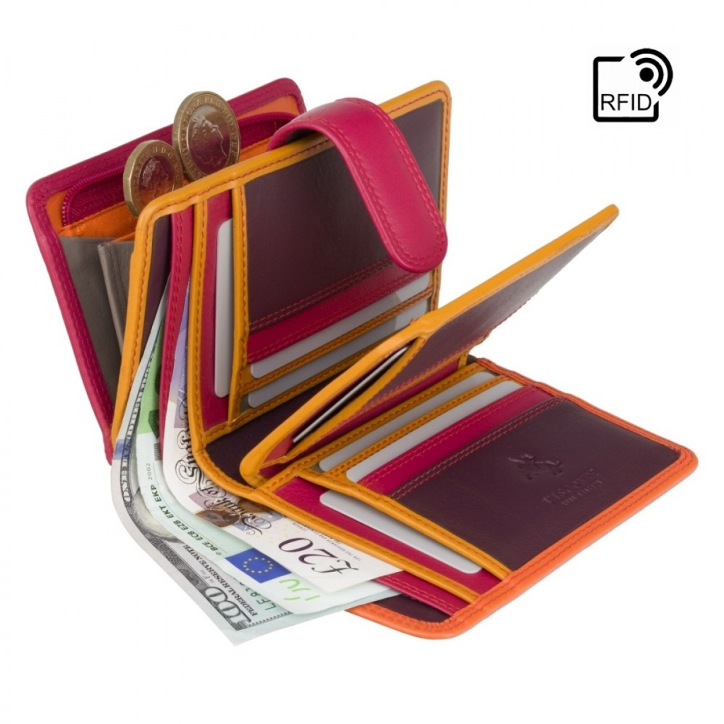 Гаманець Visconti RB51 Fiji з RFID Orange Multi (RB51 ORG M) - зображення 4