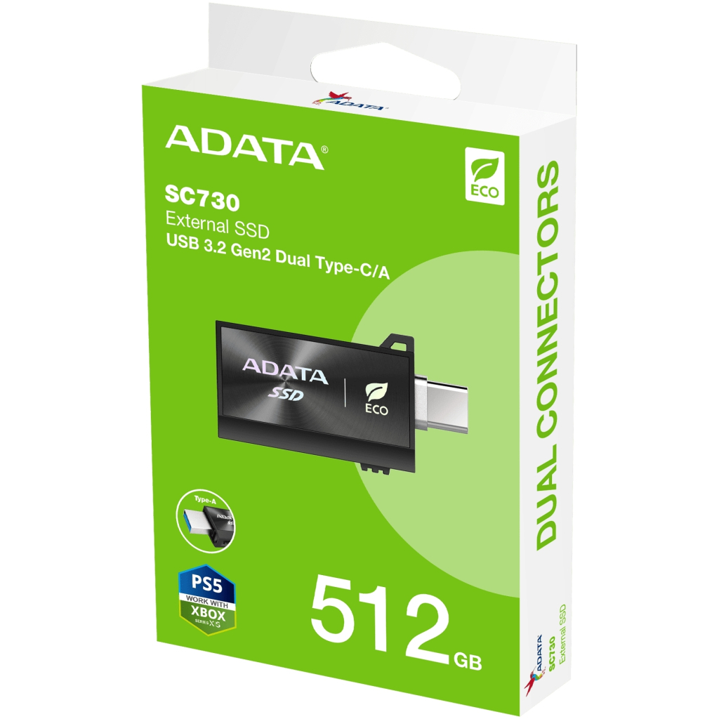 Накопичувач SSD USB 3.2 512GB SC730 ADATA (SC730-512G-CACTI) - зображення 6