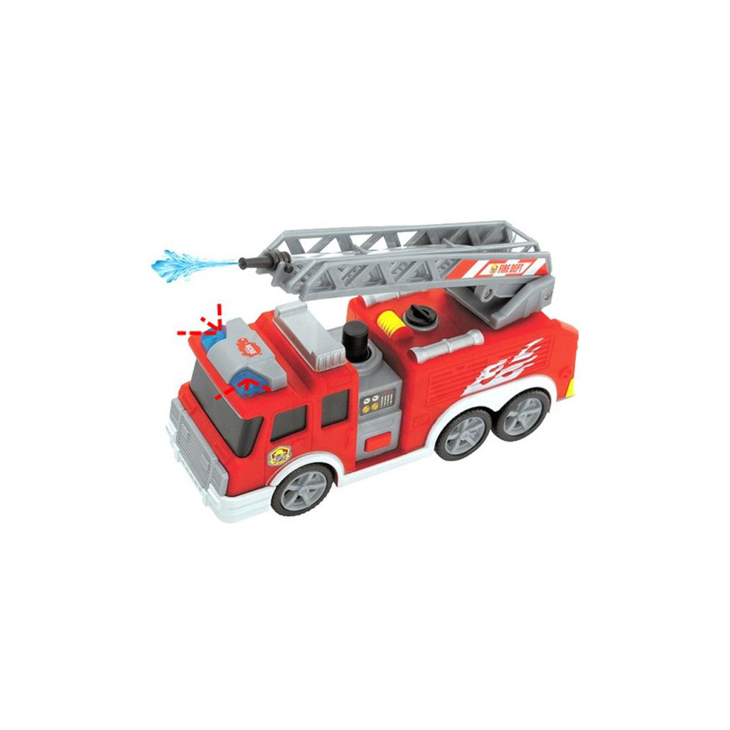 Спецтехніка Dickie Toys Пожежна служба 15 см: звук, світло, вода (3302002) - зображення 3