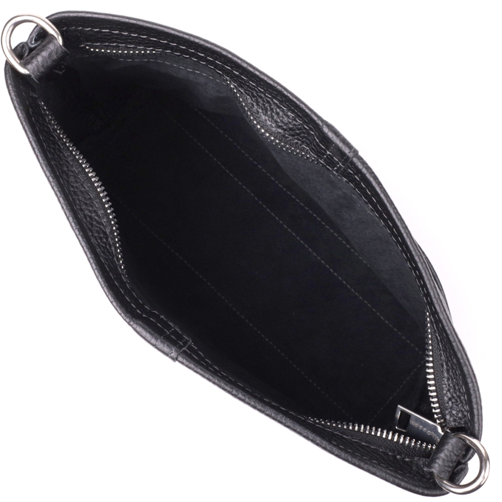 Сумка Grande Pelle Шопер 2 в 1 з натуральної шкіри Чорна (22881) - зображення 7