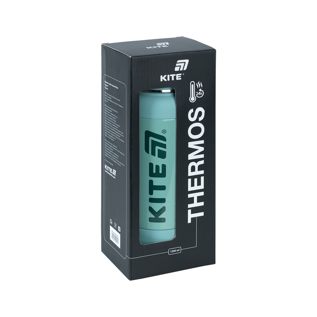 Термос Kite 1200 мл, зелений (K25-1225-3) - изображение 6