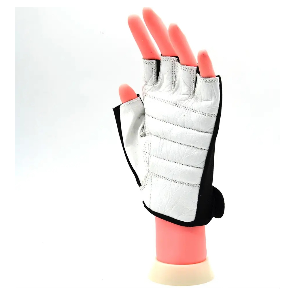 Рукавички для фітнесу MadMax MFG-250 Basic Whihe L (MFG-250_L) - зображення 8