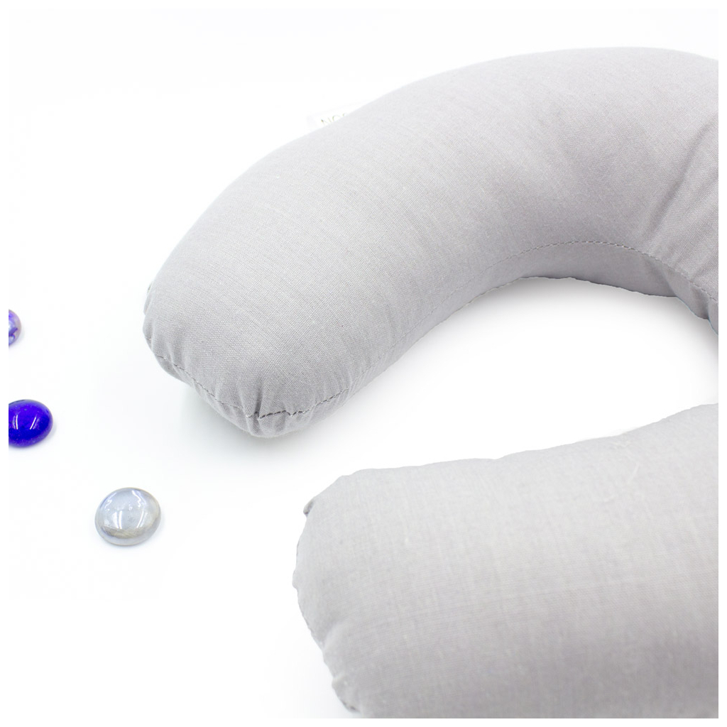 Подушка MirSon для подорожей №8754 Naturale Line 16-5703 Light Gray 100% Memory (2200006348399) - изображение 3
