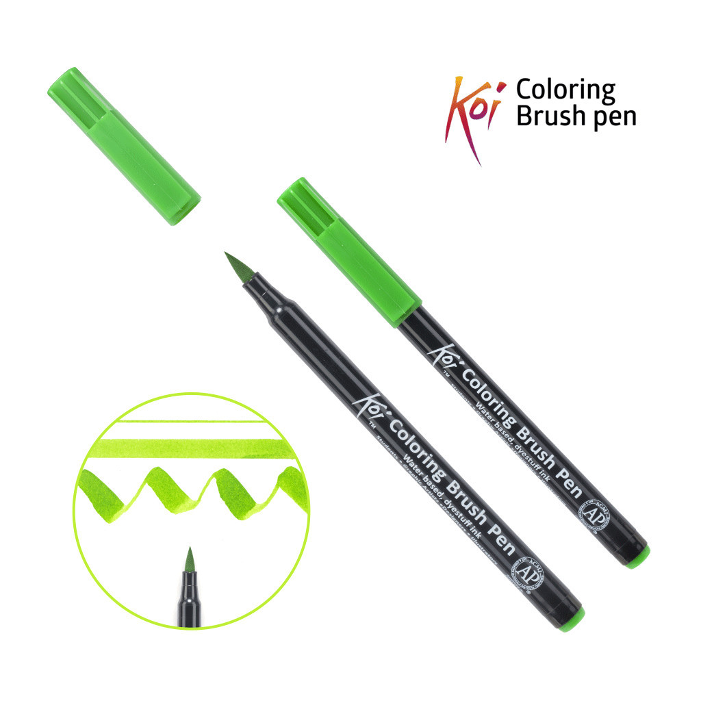 Художній маркер KOI Маркер-пензель акварельний Смарагдовий, 226 (084511393226) - зображення 1