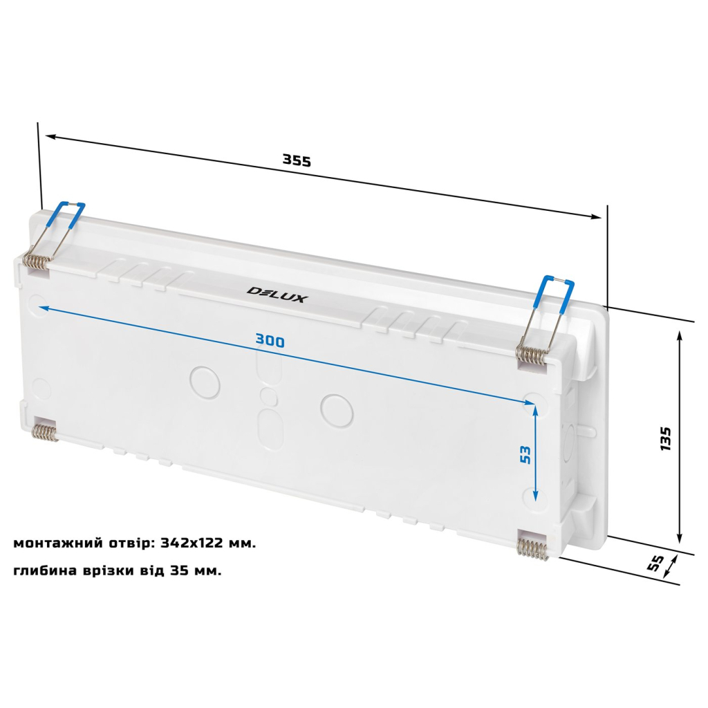 Світильник Delux REL-204 (3.7V2,2Ah) 40 LED 4W (90022962) - изображение 2