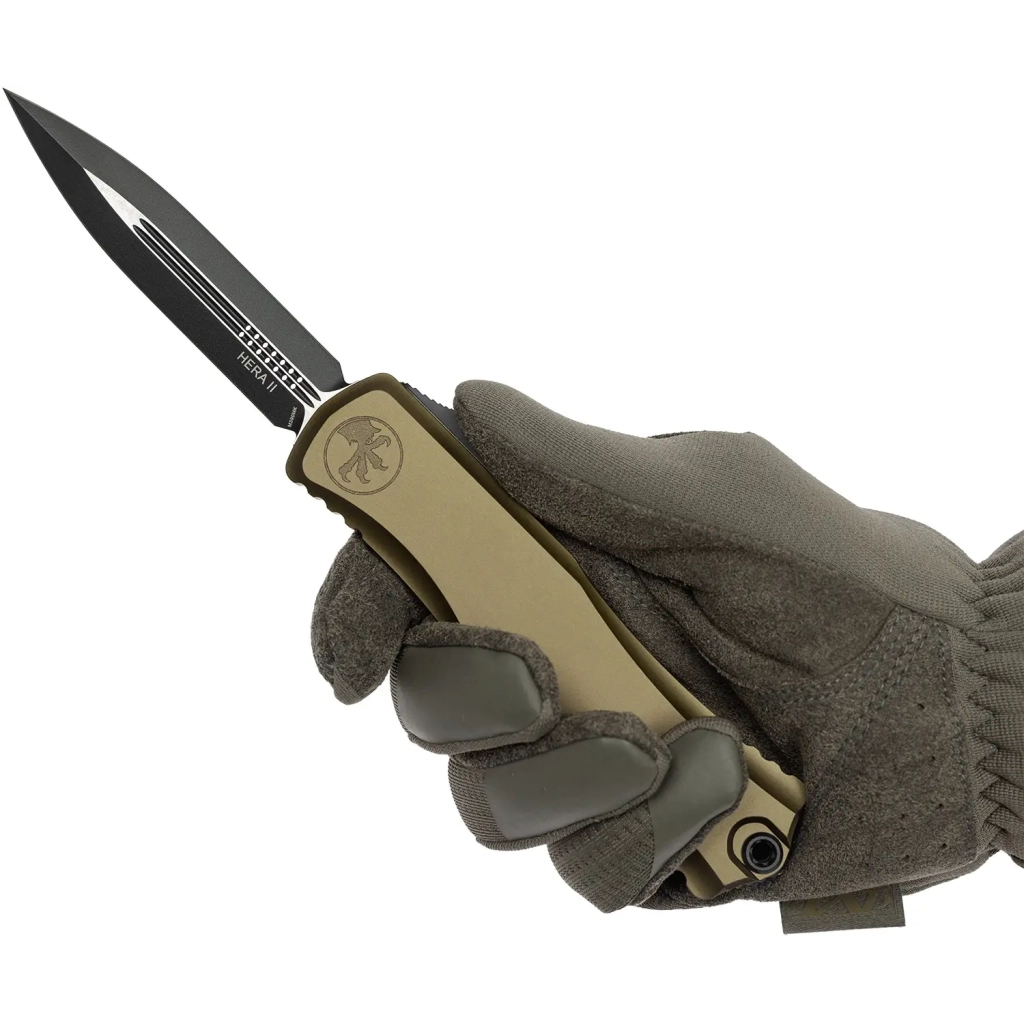 Ніж Microtech Hera II D/E Black Blade OD Green (1702-1OD) - зображення 5