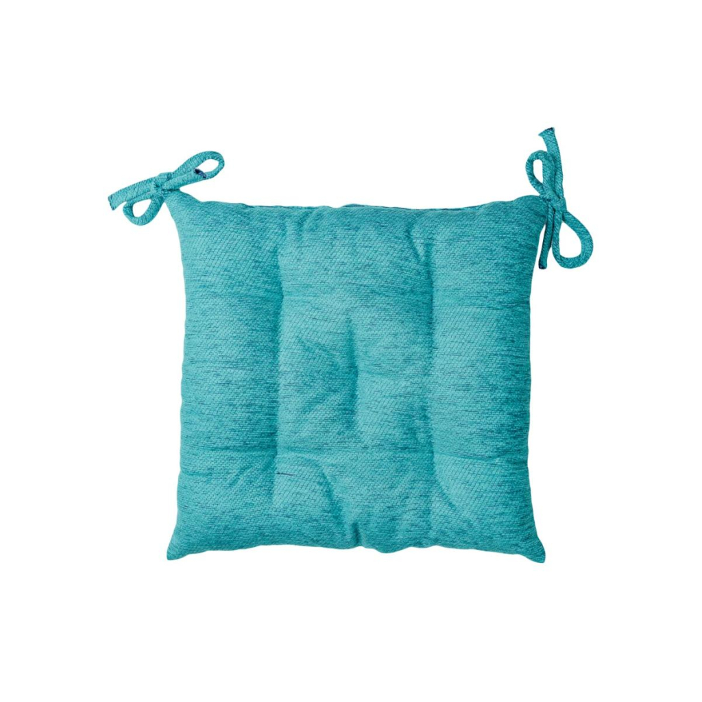 Подушка на стілець Прованс CHENILLA Бірюзова 40х40 (034857) - зображення 1