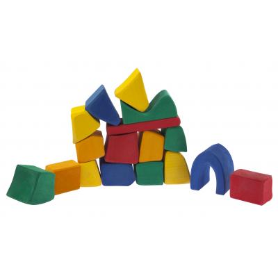 Конструктор Nic дерев'яний Великий кольоровий 17 ел. (NIC523287) - изображение 2