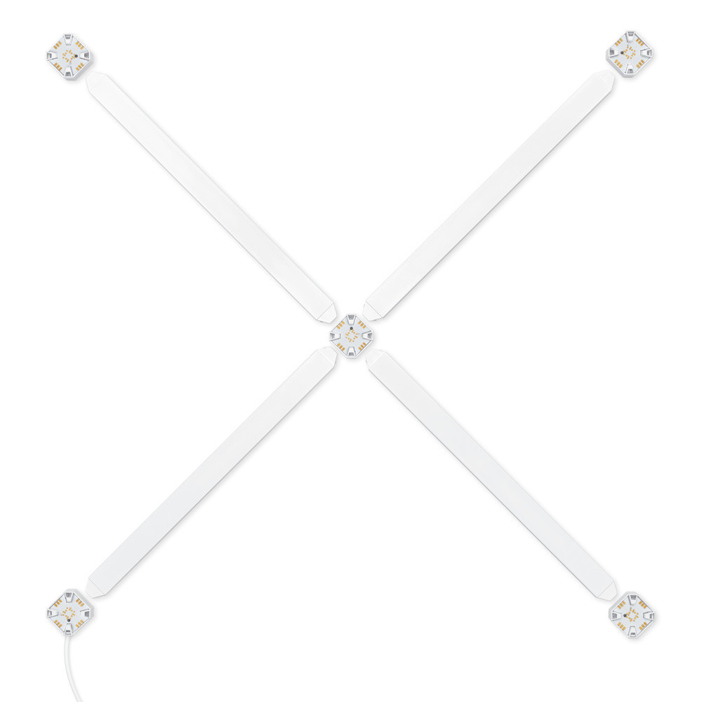 Розумна система освітлення Nanoleaf Lines 90 Degrees Starter Kit Apple HomeKit, 4 шт. (NL59K02-4SN00) - зображення 3