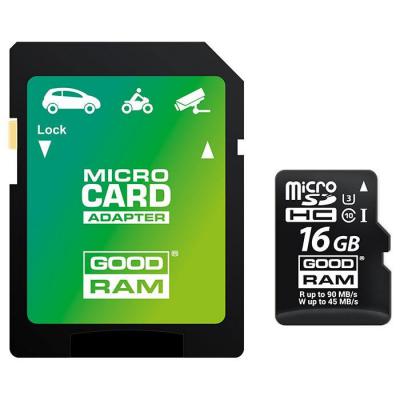 Карта пам'яті Goodram 16GB microSDHC class 10 USH-I U3 (M3AA-0160R11-DD) - зображення 1