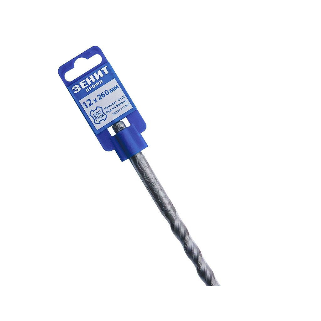 Бур Зеніт "ПРОФІ" SDS-Plus 12х260 мм, спіраль 4S (20012260) - зображення 3
