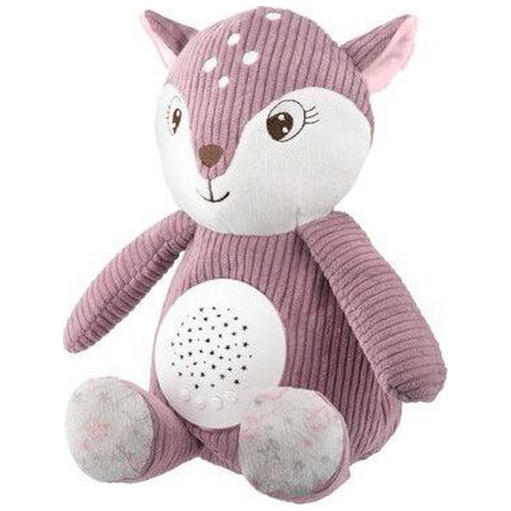 М'яка іграшка Canpol плюшева музична з проектором Оленя - рожева (77/206_pin) - зображення 2