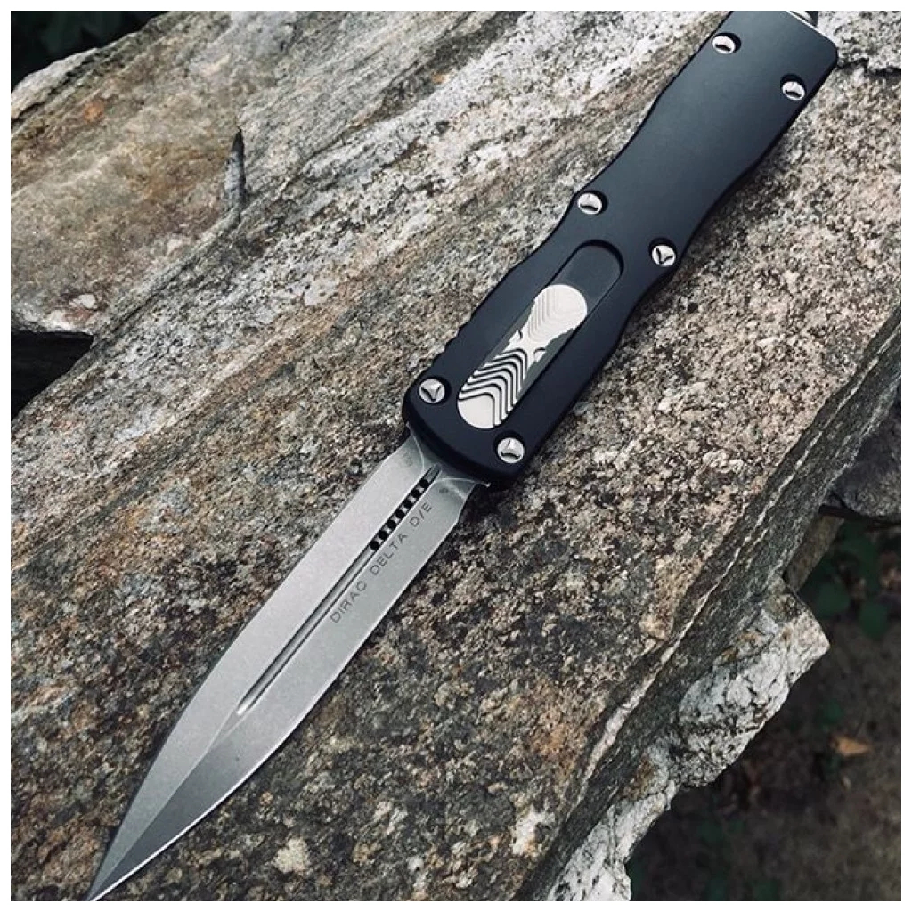 Ніж Microtech Dirac Delta Double Edge Stonewash (227-10) - зображення 5
