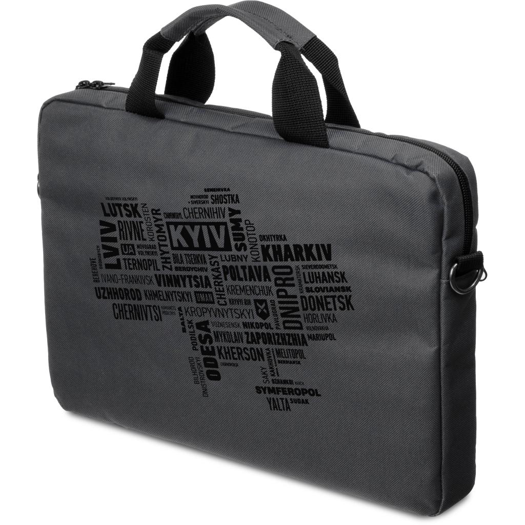 Сумка для ноутбука Vinga 15.6" NB1502 Gray, black print (NB1502UBGY) - зображення 1